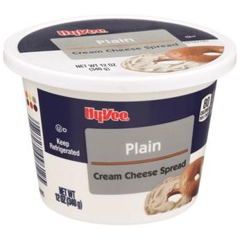 HyVee Plain Cream Cheese Spread 12 oz tub