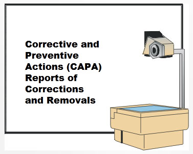 CAPA reports of Corrections and Removals