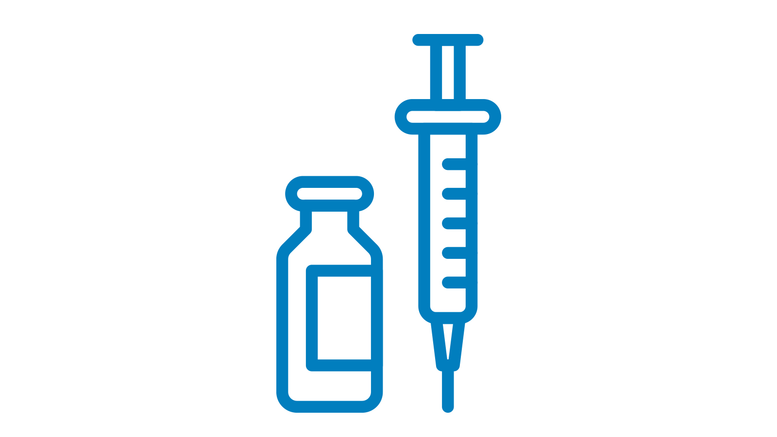 bottle and syringe icon