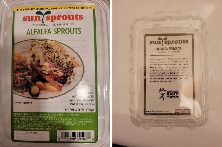 Outbreak Investigation of Salmonella from Sprouts (December 2022) - Product Image