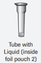 Biosensor Tube with Liquid (inside foil pouch 2)