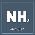 Chemical symbol for Ammonia