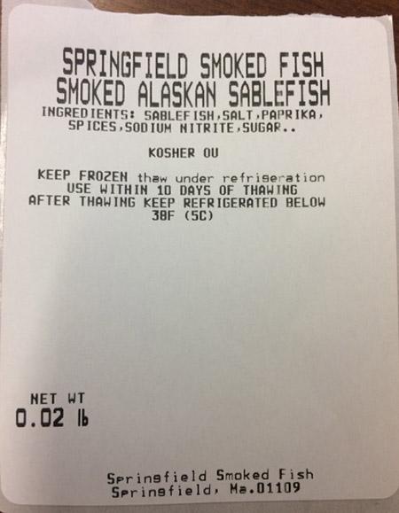 Image 2 - Springfield Smoked Fish, Smoked Alaskan Sablefish