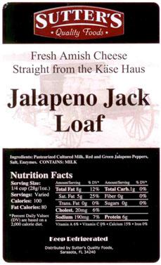 10815	Jalapeno Jack Loaf	Sutters Quality Foods	5	LB