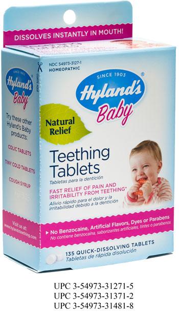 "Hyland's Baby Teething Tablets, 135 Quick-Dissolving Tablets"