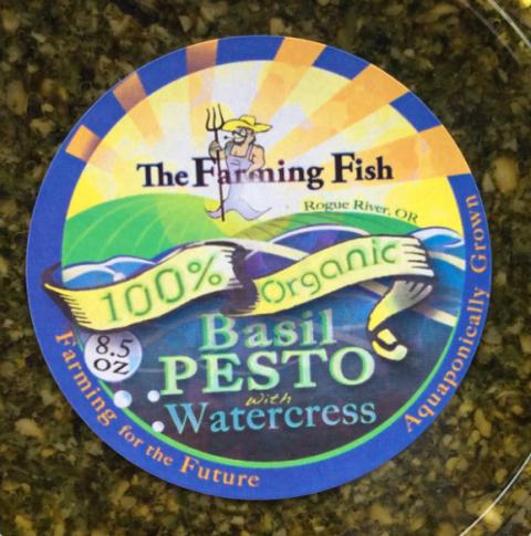 "The Farming Fish 100% Organic Basil Pesto with Watercress, 8.5 oz."