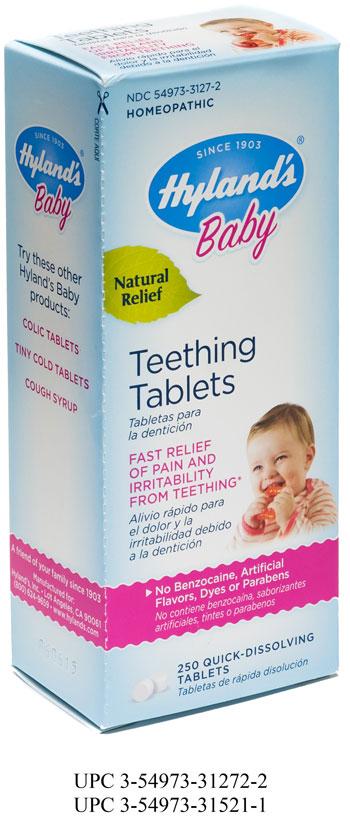 "Hyland's Baby Teething Tablets, 250 Quick-Dissolving Tablets"
