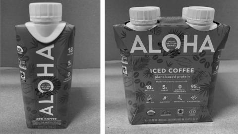 Aloha Iced Coffee Plant-Based Protein 4ct 330ml cartons