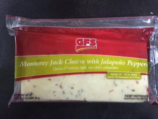 GFS Monterey Jack with jalapeno Peppers - Front