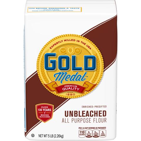 Label, Gold Medal Unbleached Flour
