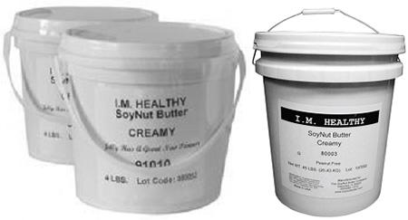 I. M. Healthy SoyNut Butter creamy in pails