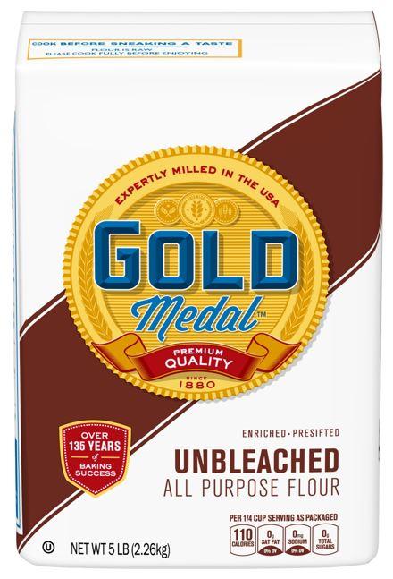 "Gold Medal Unbleached All Purpose Flour, 5 lb"