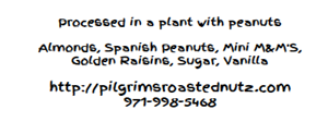 “Product ingredients labeling, Pilgrim’s Roasted Nut’z Squirrel Mix”