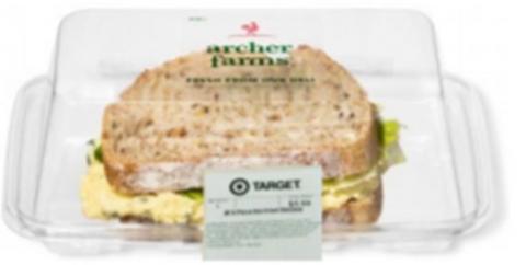 “Product image Archer Farms-brand Deviled Egg Sandwich on Multigrain, Sandwich in Mini Sub Container”