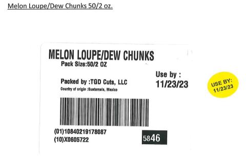 Label for Melon Loupe/Dew Chunks 50/2 oz. 