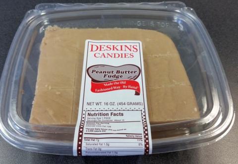 “Deskin Candies Peanut Butter Fudge, 16 oz.”