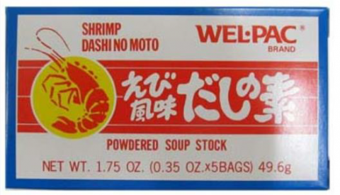 Label, Wel-Pac Shrimp Powdered Soup Stock