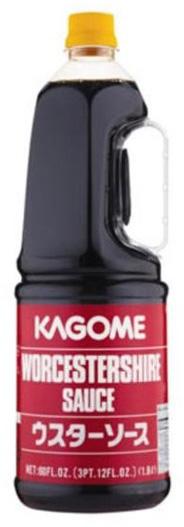 Bottle of Kagome Worcestershire sauce