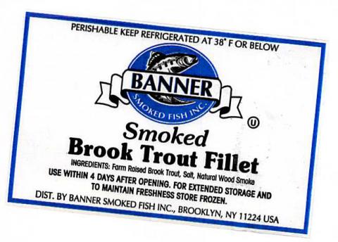 Banner Smoked Brook Trout Fillet