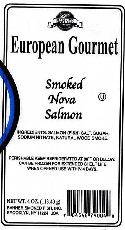 Banner European Gourmet Smoked Nova Salmon