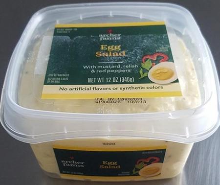“Product side image, Archer Farms-brand Egg Salad 12 oz”’