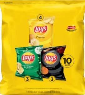 Photo 2 – Labeling, Multi pack, contains 1 oz. individual bags of Lay’s Barbecue Flavored Potato Chips