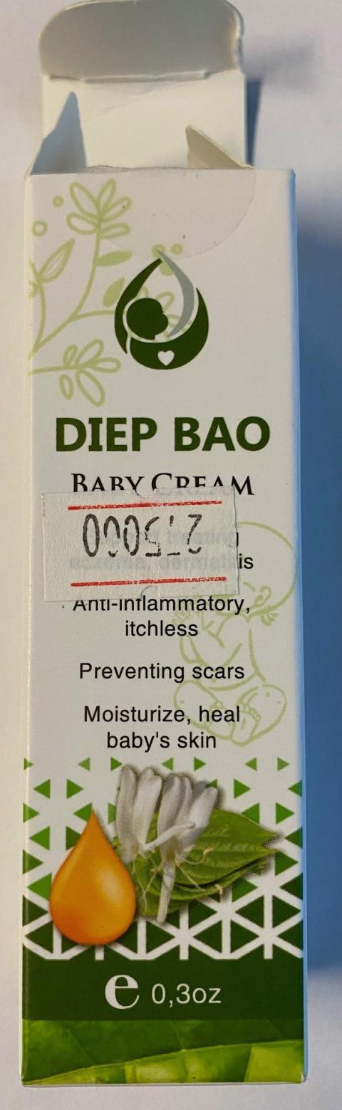 3.	“Diep Bao Cream, back carton label”
