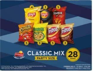 Photo 3 – Labeling, Classic Mix Party Size, contains 1 oz. individual bags of Lay’s Barbecue Flavored Potato Chips