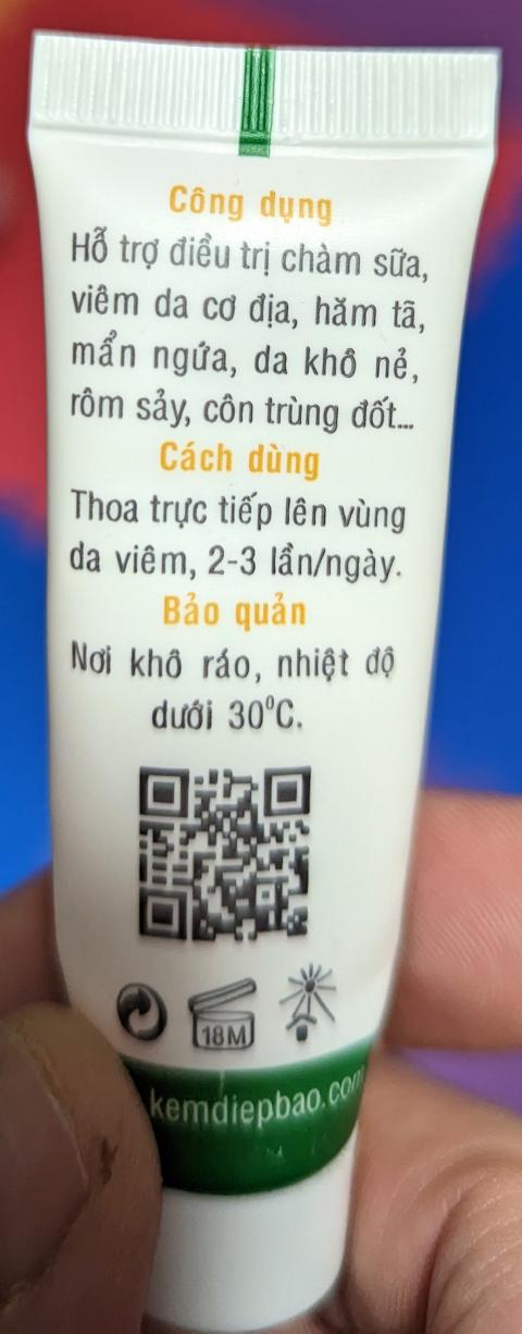 6.	“Diep Bao Cream, back tube label”