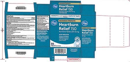 KROGER, Heartburn Relief 150, Ranitidine Tablets