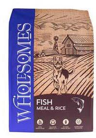 Image 71. “Wholesomes, Fish Meal & Rice, Front Label”