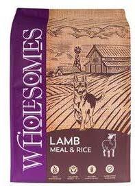 Image 75. “Wholesomes, Lamb Meal & Rice, Front Label”