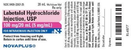 Labetalol Hydrochloride Injection Novaplus label