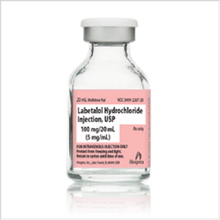 Labetalol Hydrochloride Injection USP 100 mg 20 mL Vial