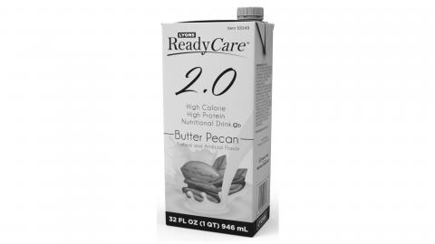 Lyons Ready Care 2.0 High Calorie High Protein Nutritional Drink Butter Pecan12ct 32 fl oz cartons