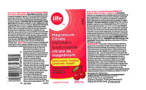 Life Brand Magnesium Citrate Oral Solution, Cherry