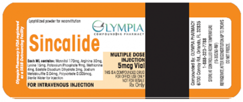 Labeling, Sincalide, 5 mcg vial