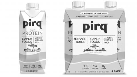 Pirq Plant Protein Golden Vanilla 4ct 325ml cartons