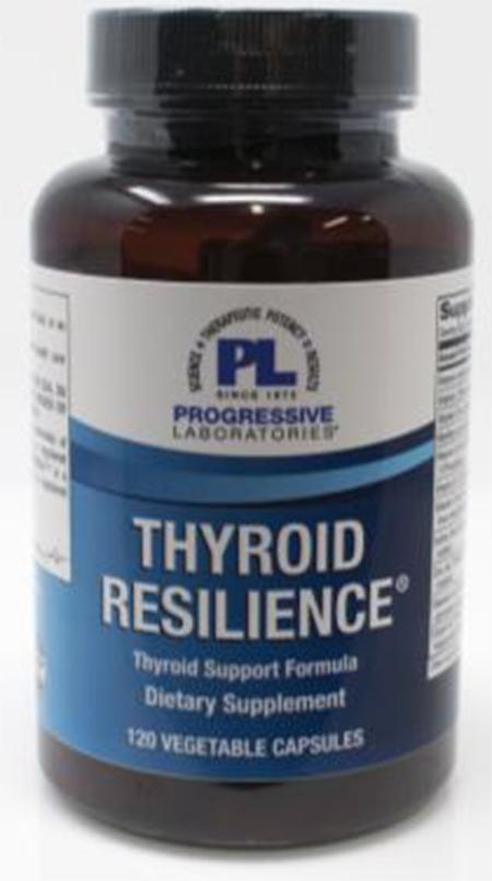 Product Image front, Progressive Laboratories Thyroid Resilience 120 count bottle