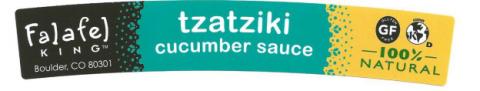 Product image, Falafel King tzatziki cucumber sauce, new label