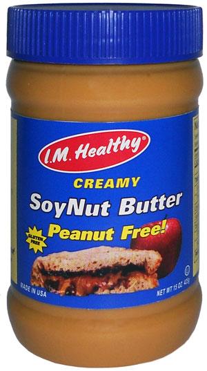 Product image, I.M Healthy Original Creamy SoyNut Butter, 15 oz plastic jar