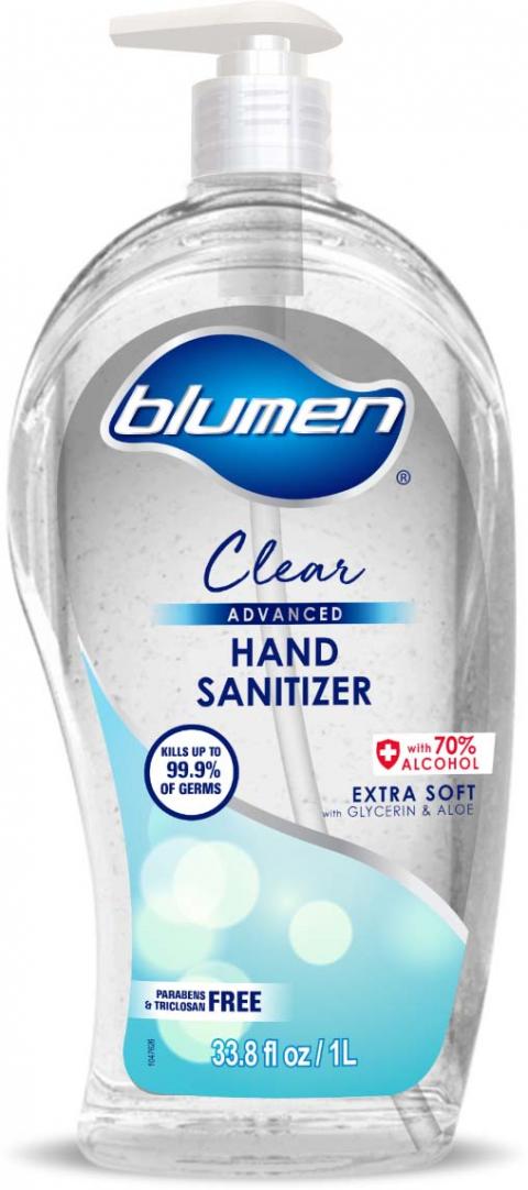 Image 3 - Product image, BLUMEN ADVANCED CLEAR HAND SANITIZER 33.8 FL OZ