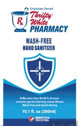 Rx Thrifty White Pharmacy wash-free hand sanitizer 300 ml front label