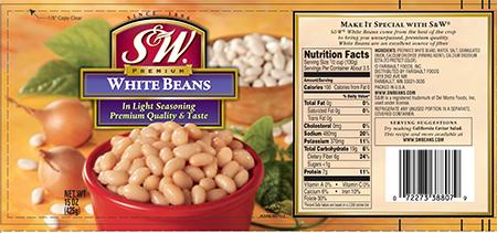 S&W White Beans, 15 oz