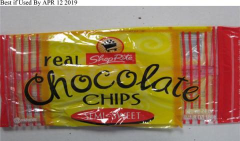 ShopRite brand Semi-Sweet Real Chocolate Chips, Best if Used By APR 12 2019