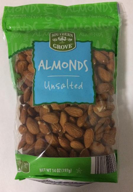 Southern Grove Unsalted Almonds, 14 oz..jpg