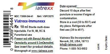 Label, Viatrexx Immunexx
