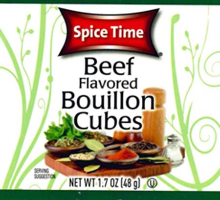 Spice Time Beef Bouillon Cubes, Net Wt. 1.7 oz. (48 g)