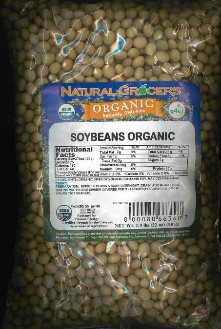 Image 1 - Product image, Natural Grocers Organic Soybeans Net Wt 2 lbs