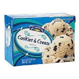 Hill Country Fare Cookies and Cream, 56 ounces, UPC 4122092215